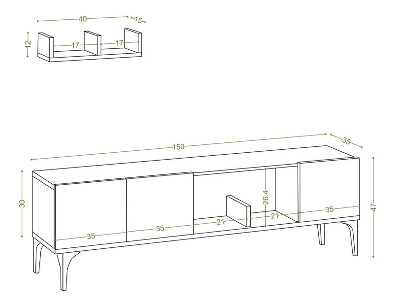 Obývací stěna Aliex 4 (bílá)