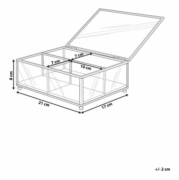 Šperkovnice Sterope (zlatá)