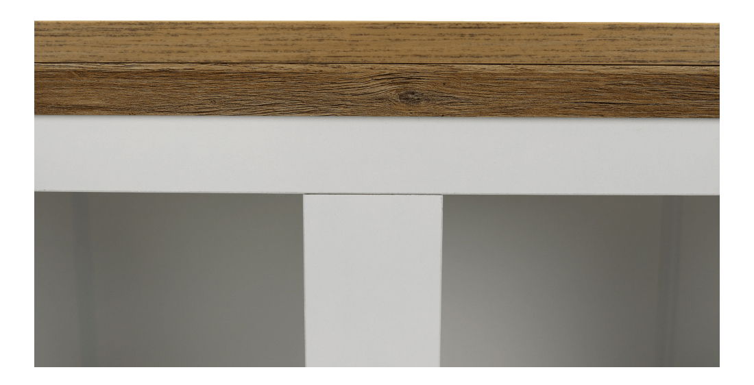 Vitrína Leoras MZ5 (bílá + dub grand)