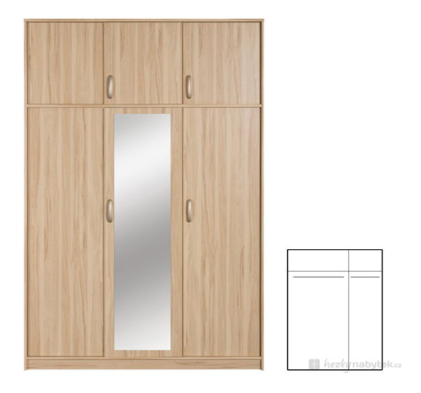 Šatní skříň BRW Fraza SZF3DL