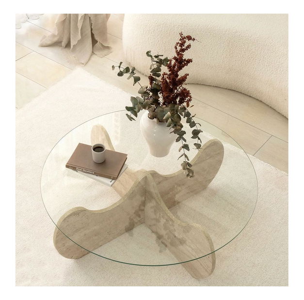 Konferenční stolek Hilda (travertin)