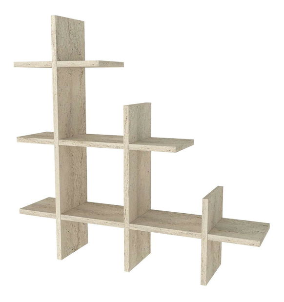 Nástěnná police Juker (travertin)