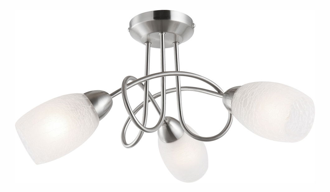 Stropní/nástěnné svítidlo Mitis 63170-3 (s krystaly) (nikl + matná)