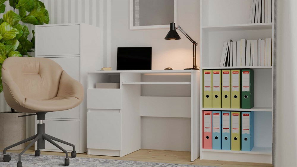 PC stolek Promovera 1 (bílá) (L)