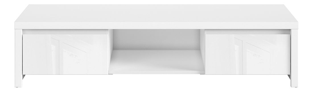 TV stolek BRW Kaspian RTV2S (bílá + lesk bílý)