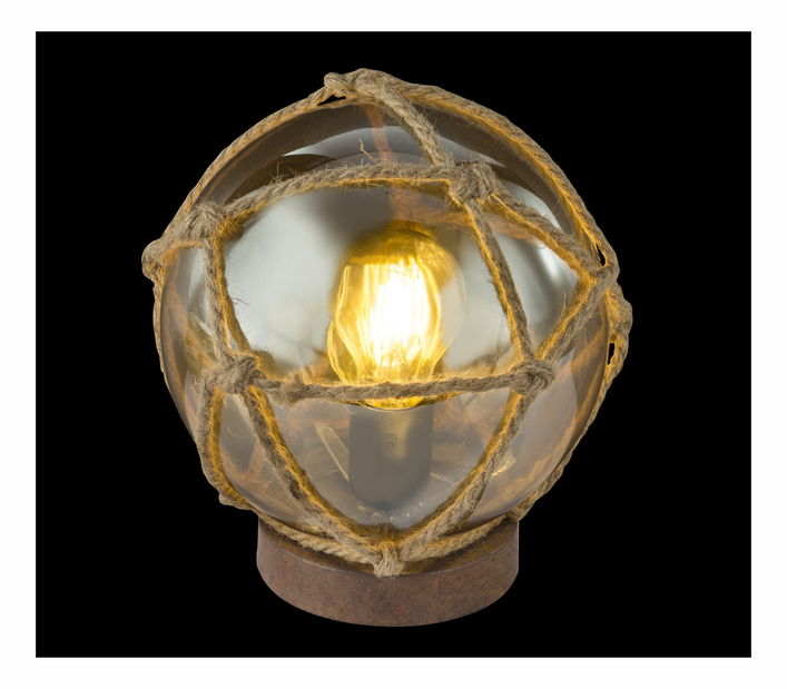 Stolní svítidlo Tiko 15859 (klasické) (imitace rzi + průhledná)