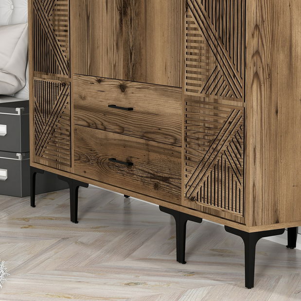 Šatní skříň Kiara PTP (ořech)