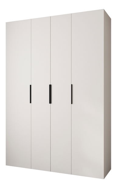 Šatní skříň 180 cm Carmela 50-4 (bílá + černá)