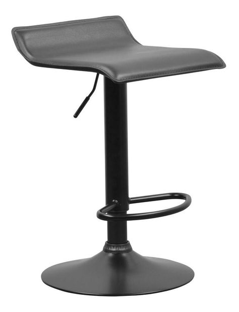 Barová židle Baily (černá ekokůže)