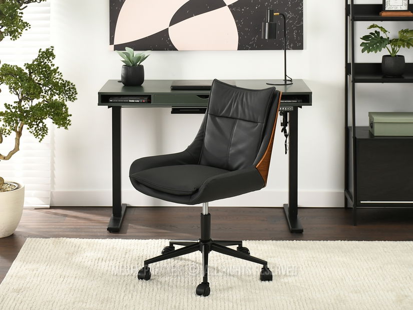 Židle Lola (ořech tmavý + černá)