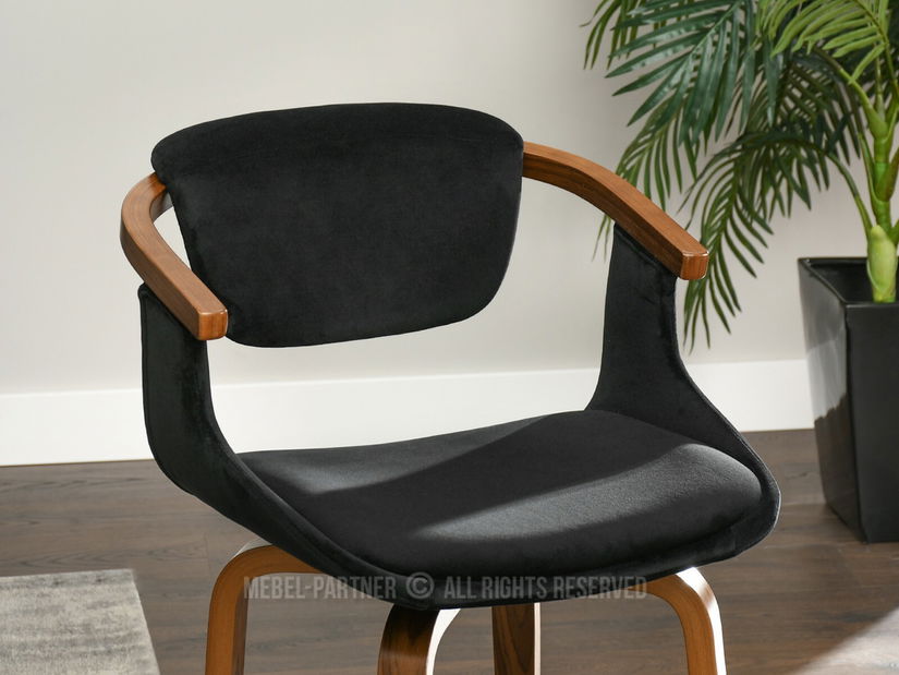 Židle Max K (černá + ořech)