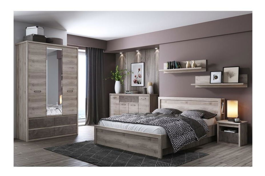 Skříň Jess new (kaštan nairobi + onyx)