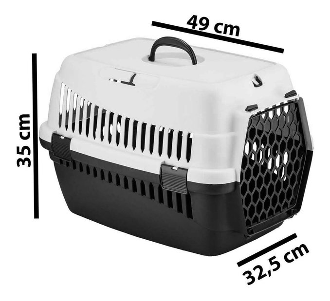 Přepravka pro zvířata Data 1 (krémová + černá)