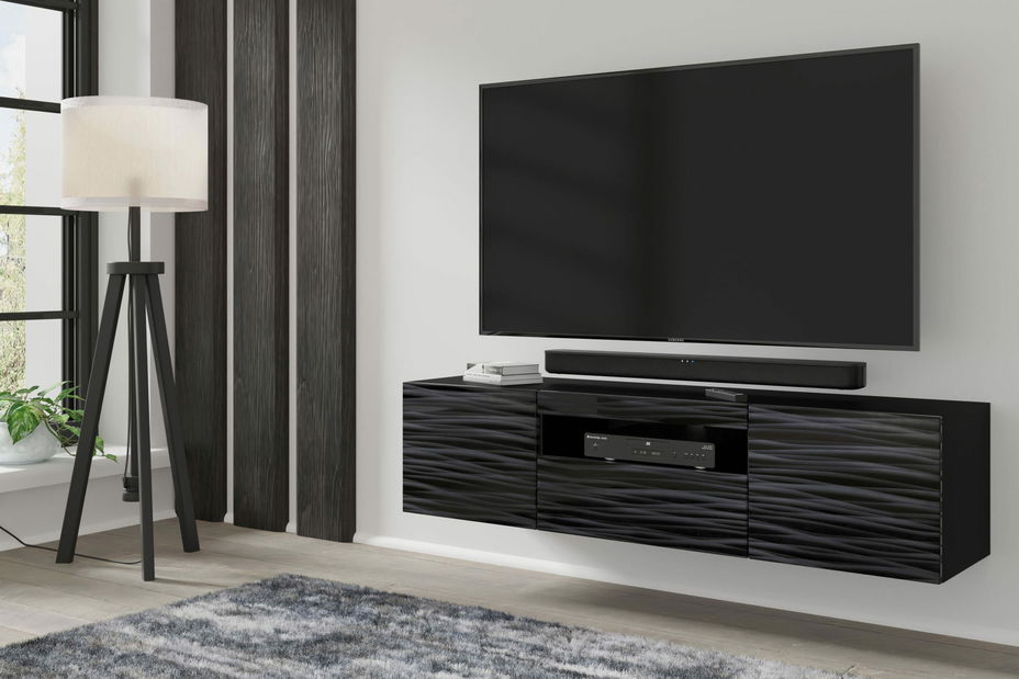 TV stolek/skříňka Aurora 150 (sahara černá)