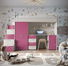 Dětská postel Ruby IV S (kašmír + lesk růžový) (s rošty)