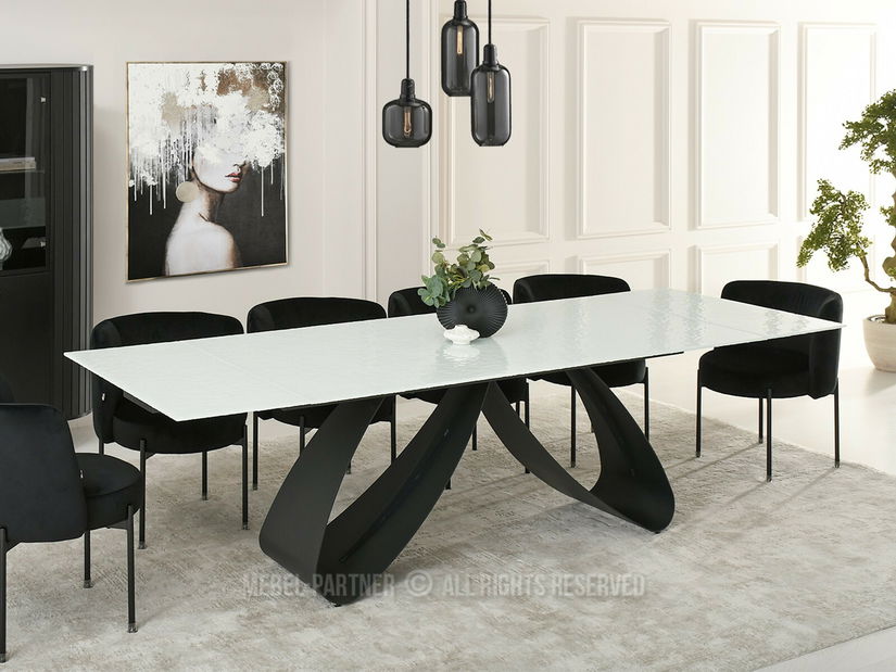 Jídelní stůl Pagina (bílá + černá)