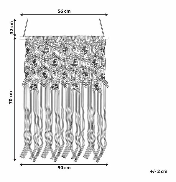Nástěnná dekorace Kalza (béžová)