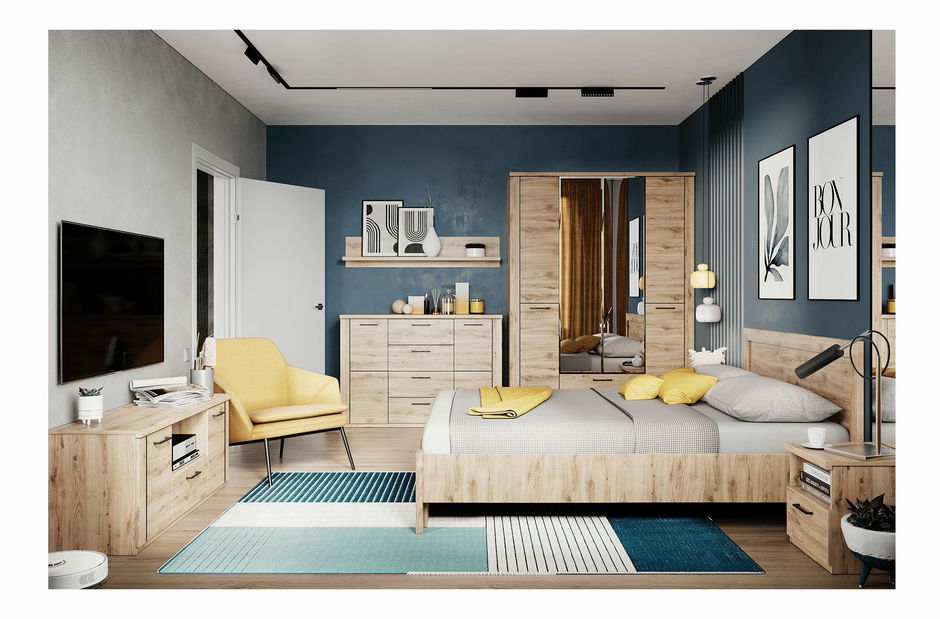 Noční stolek DORIS (dub navarra)