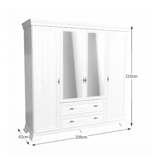 Šatní skříň Kraz KS3 (sosna andersen)