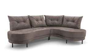 Rohová sedací souprava Aida (hnědá) (P)