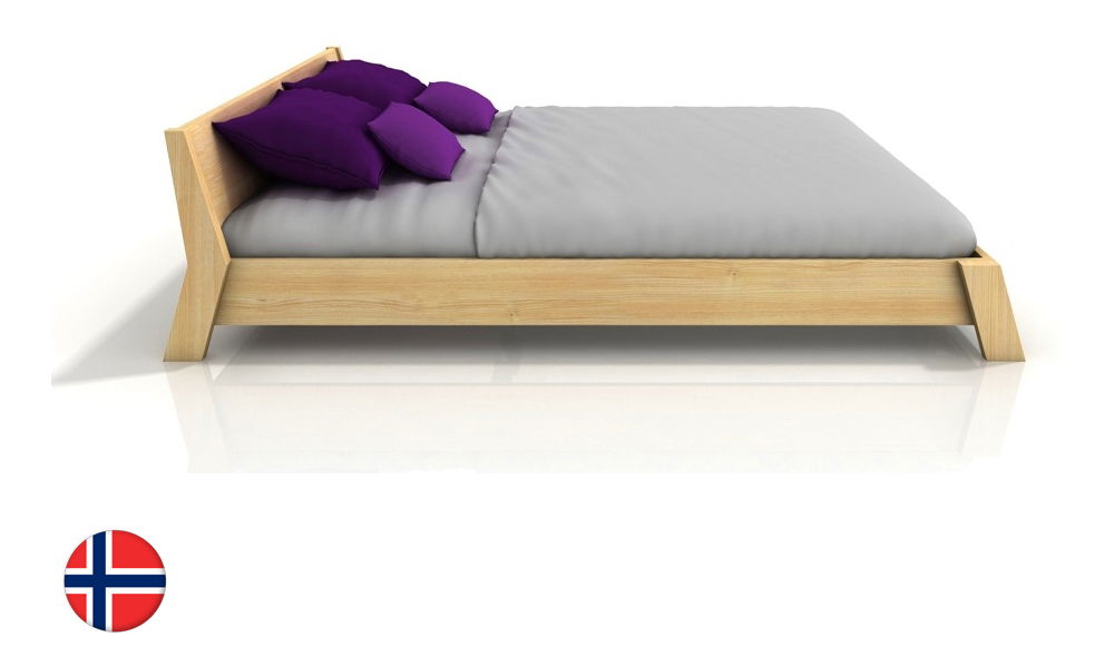 Manželská postel 200 cm Naturlig Skjolden (borovice) (s roštem)