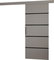 Posuvní dveře 86 cm Moshoro (šedá)