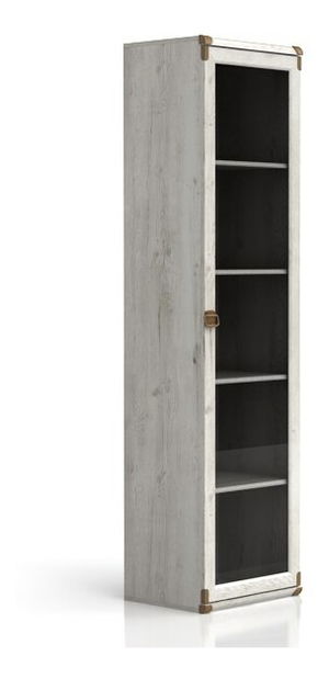 Vitrína BRW INDIANA JWIT 1D (Borovice Canyon)