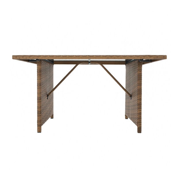 Zahradní set Senala (hnědošedá + světle hnědá) (pro 8 osob)