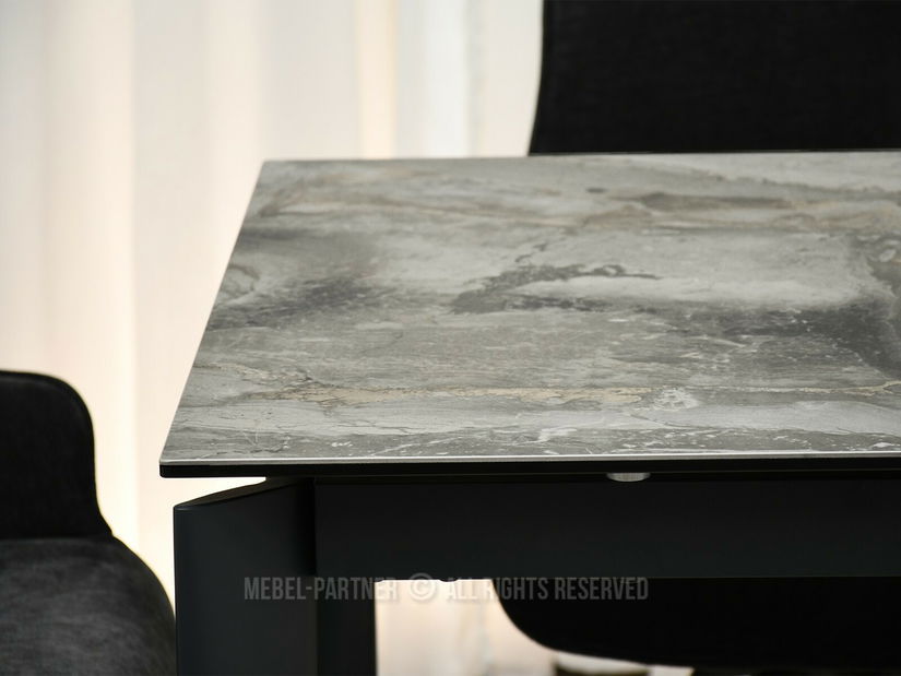 Jídelní stůl Telefonico (mramor + černá)