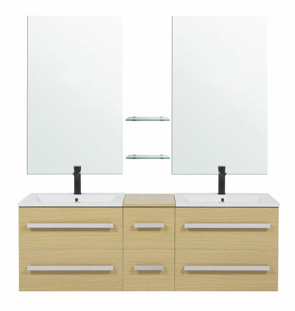 Koupelna Mador (světlé dřevo)