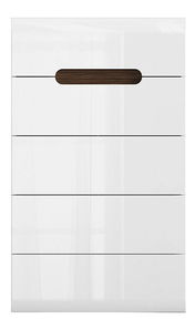 Komoda BRW Azteca Trio KOM5S/10/6 (bílá + lesk bílý)