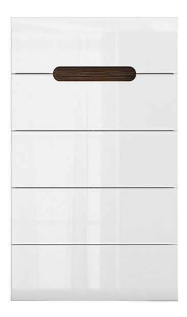 Komoda BRW Azteca Trio KOM5S/10/6 (bílá + lesk bílý)