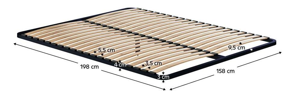 Lamelový rošt 200x160 cm Kvantobello