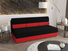 Pohovka dvousedačka Radiant (černá + červená)