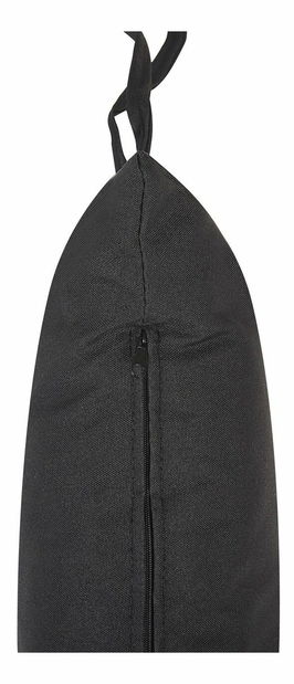 Závěsné křeslo se stojanem TOLIO (polyratan) (černá)