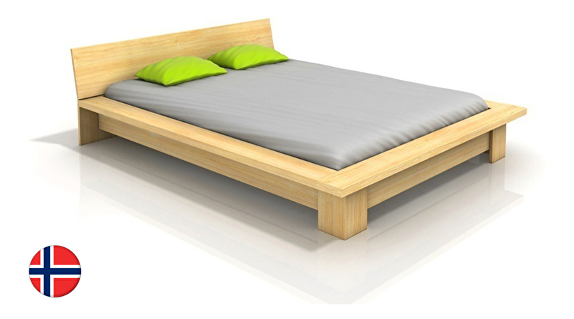 Manželská postel 160 cm Naturlig Boergund (borovice)
