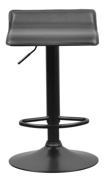 Barová židle Baily (černá ekokůže)