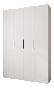 Šatní skříň 170 cm Carmela 40-4 (bílá + černá)
