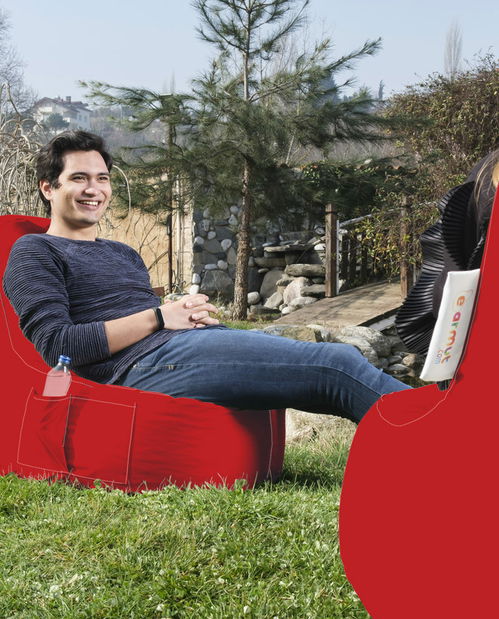 Sedací pytel Edmund (červená)