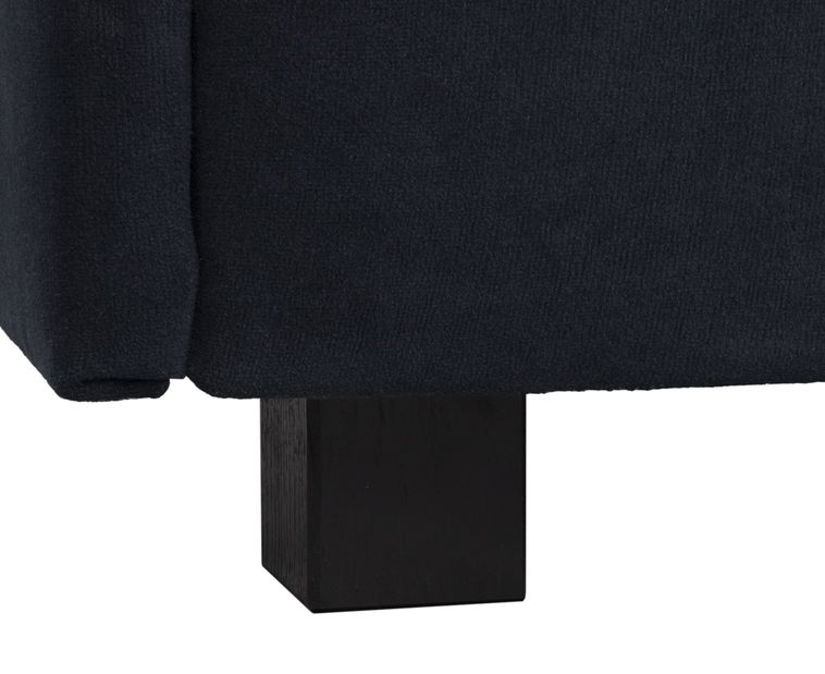 Manželská postel 160 cm Botones (černá) (s roštem)