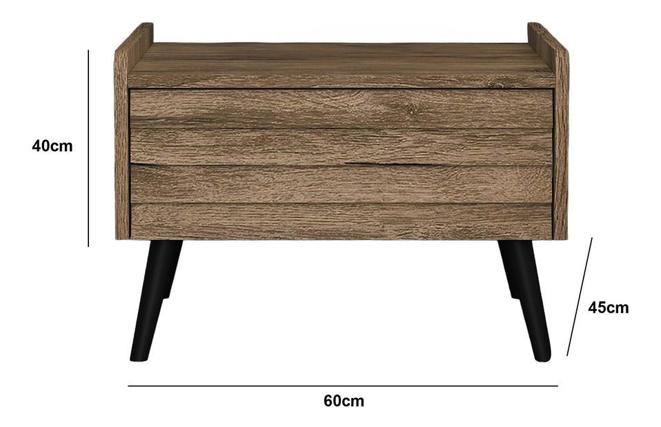 Noční stolek Franc 12 (ořech)