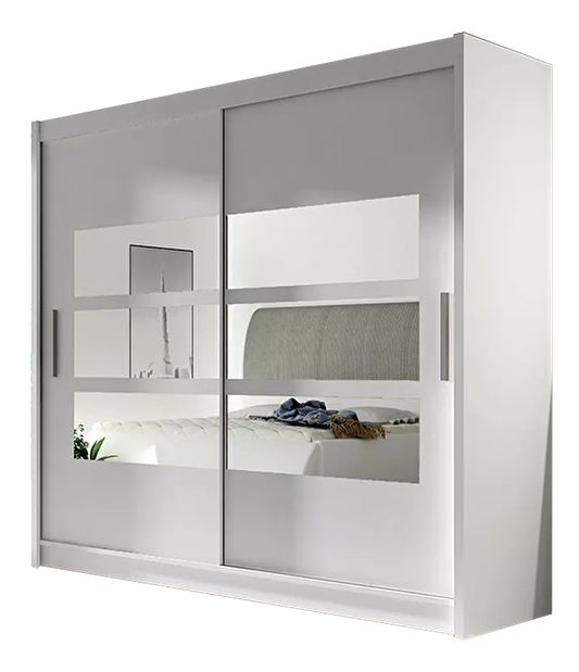 Šatní skříň Baker III (bílá)