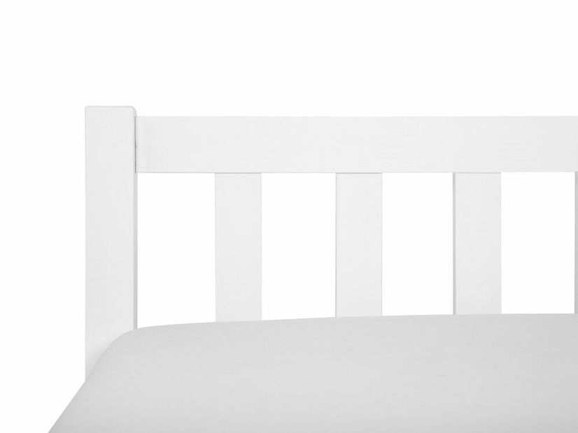 Jednolůžková postel 90 cm FLORAL (bílá) (s roštem)