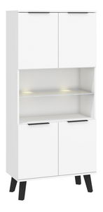 Regál Shela SVN-10 (bílá + bílý lesk)