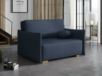 Rozkládací pohovka Carivia Glov II (modrá) (s úl. prostorem)