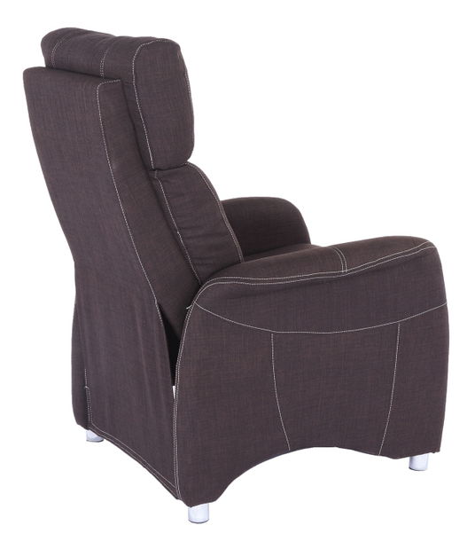 Křeslo Francesco látka čokoláda