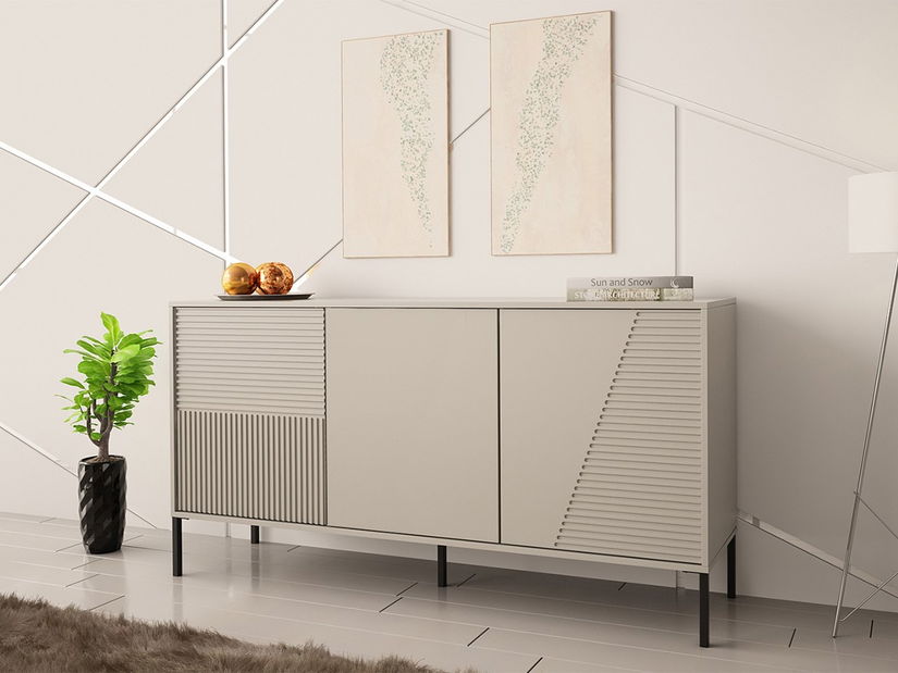 Skříňka 160 Meretaz 03 (kašmír + černá)