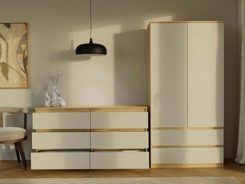 Komoda Musecalo 6 140 (dub artisan + kašmír)