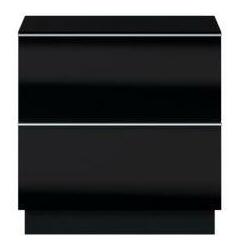 Závěsný TV stolek Henry Typ 38 (černá + černý vysoký lesk) *výprodej