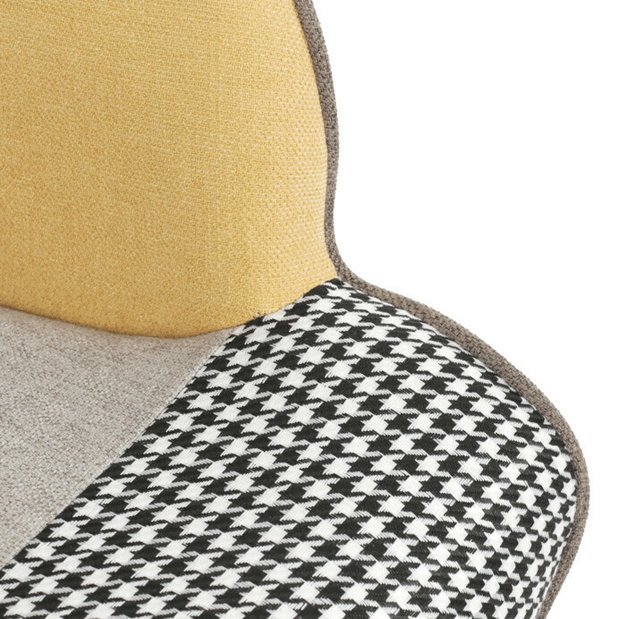 Křeslo s taburetkou Akitta (vícebarevná)